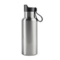 Dvojstenná fľaša na pitie 500ml, strieborná