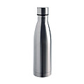 Dvojstenná fľaša na pitie s uzatvárateľným viečkom, 500ml, strieborná