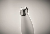 Dvojstenná fľaša s korkovým dnom, objem 500 ml, biela