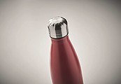 Dvojstenná fľaša s korkovým dnom, objem 500 ml, vínová