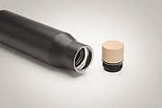 Dvojstenná fľaša z nerezovej ocele, objem 500 ml, čierna