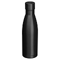 Dvojstenná vákuová fľaša na vodu, objem 500 ml, čierna