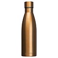 Dvojstenná vákuová fľaša na vodu, objem 500 ml, zlatá