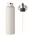 Dvojstenná vákuovo izolovaná fľaša 660 ml, biela