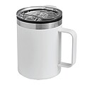 Dvojstenný cestovný termohrnček 400 ml, biely