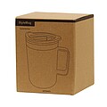 Dvojstenný cestovný termohrnček 400 ml, čierny