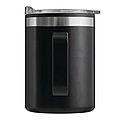 Dvojstenný cestovný termohrnček 400 ml, čierny