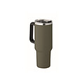 Dvojstenný hrnček s objemom 1200 ml, tmavozelená