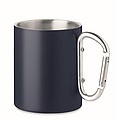Dvojstenný kovový hrnček, 300 ml, navy
