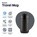 Dvojstenný termohrnček Dopper 300 ml, čierna