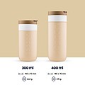 Dvojstenný termohrnček Dopper 400 ml, béžová