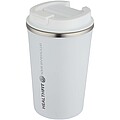 Dvojstenný vakuovo izolovaný termohrnček z nehrdzavejúcej ocele 350 ml, biely