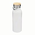 Dvojvrstvová nerezová fľaša na pitie, 500ml, biela