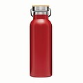 Dvojvrstvová nerezová fľaša na pitie, 500ml, červená