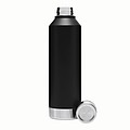Dvojvrstvová nerezová fľaša na pitie, 500ml, čierna