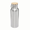Dvojvrstvová nerezová fľaša na pitie, 500ml, strieborná