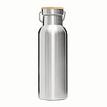 Dvojvrstvová nerezová fľaša na pitie, 500ml, strieborná