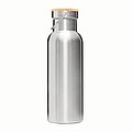 Dvojvrstvová nerezová fľaša na pitie, 500ml, strieborná