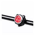 EKIMO Sada dobíjacích LED svetiel na bicykel, čierna