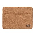 EKO RFID korkové puzdro na karty, hnedá