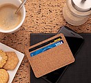 EKO RFID korkové puzdro na karty, hnedá