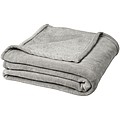 Extra mäkká deka z coral fleece, sivá