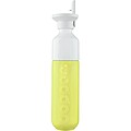 Fľaša DOPPER, 450 ml s viečkom a slamkou, jemne zelená