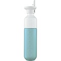 Fľaša DOPPER, 450 ml s viečkom a slamkou, svetlo modrá