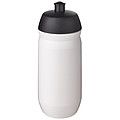 Fľaša na pitie 500ml, telo je biele z pružného plastu, viečko je čierne