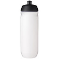 Fľaša na pitie 750ml, telo je biele z pružného plastu, viečko je čierne