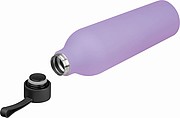 Fľaša na pitie s objemom 750ml, nehrdzavejúca, pogumovaná, fialová