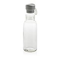 Fľaša na pitie z recyklovaného PET materiálu, objem 500 ml, priehľadná