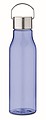 Fľaša na pitie z RPET, 600ml, priehľadná modrá