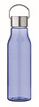 Fľaša na pitie z RPET, 600ml, priehľadná modrá