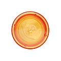 Fľaša na pitie z RPET, 600ml, priehľadná s oranžovým viečkom