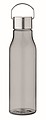 Fľaša na pitie z RPET, 600ml, priehľadná sivá