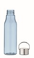 Fľaša na pitie z RPET, 600ml, priehľadná svetlomodrá
