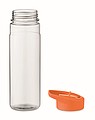 Fľaša na pitie z RPET, 650ml, oranžové viečko