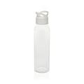 Fľaša na pitie z RPET, 650ml, priehľadná biela
