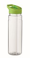 Fľaša na pitie z RPET, 650ml, svetlozelené viečko