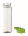 Fľaša na pitie z RPET, 650ml, svetlozelené viečko