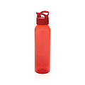 Fľaša na pitie z RPET, 650ml, transparentná červená