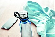 Fľaša na pitie z RPET, 780ml, transparentná svetlomodrá