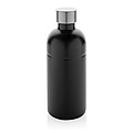 Fľaša na sýtené nápoje z recyklovanej ocele, objem 800 ml, čierna