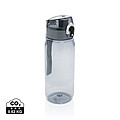 Fľaša na vodu, 600ml, RPET, transparentná sivá