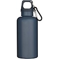 Fľaša na vodu s karabínou z recyklovaného plastu 400 ml, petrolejová