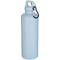 Fľaša na vodu s karabínou z recyklovaného plastu 750 ml, jemne modrá