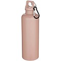 Fľaša na vodu s karabínou z recyklovaného plastu 750 ml, jemne ružová