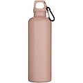 Fľaša na vodu s karabínou z recyklovaného plastu 750 ml, jemne ružová