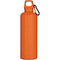Fľaša na vodu s karabínou z recyklovaného plastu 750 ml, oranžová